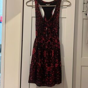 ECOTE size small floral printed mini dress
